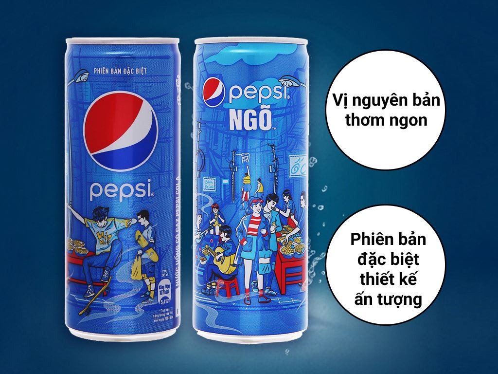 pepsi lon vị nguyên bản