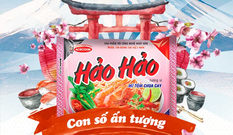 mì tôm hảo hảo chua cay 